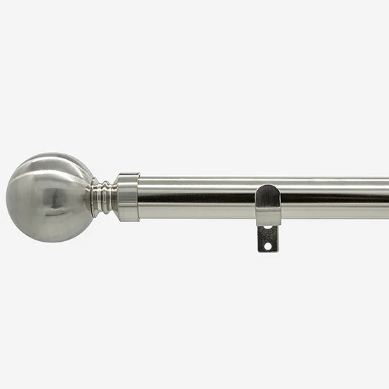 35mm Allure Classic Stainless Steel Ball Finial Eyelet pole