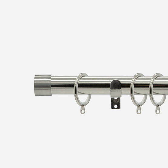 35mm Allure Classic Stainless Steel End Cap Finial Curtain Pole