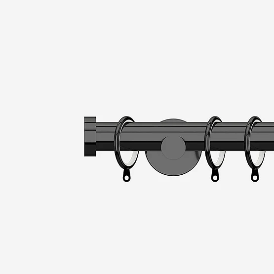 35mm Allure Signature Black Nickel Stud pole