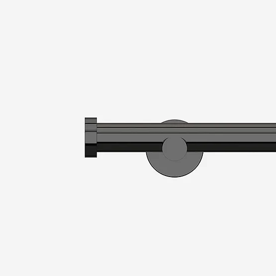 35mm Allure Signature Black Nickel Stud Eyelet pole