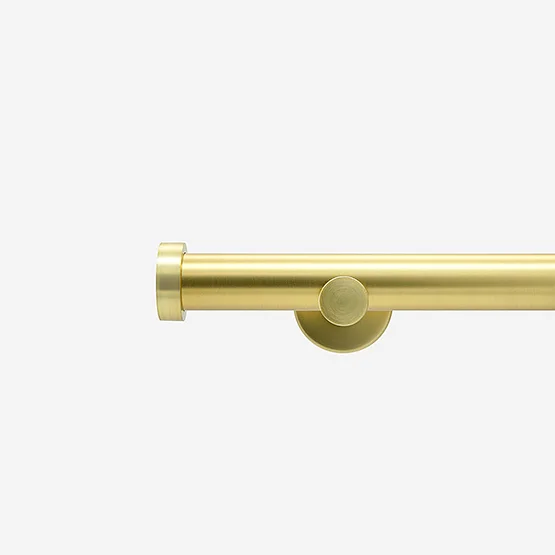 35mm Allure Signature Brushed Gold Stud Eyelet pole