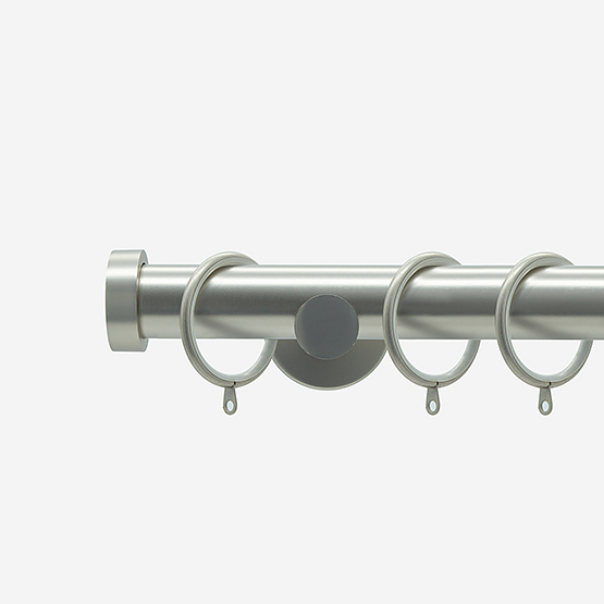 35mm Signature Brushed Steel Stud Curtain Pole Curtain Pole