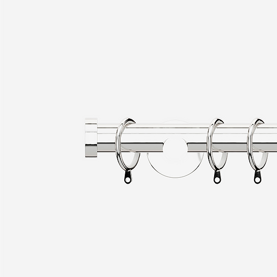 35mm Signature Chrome Stud Curtain Pole Curtain Pole