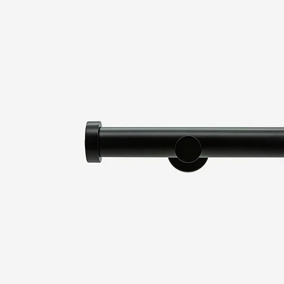 35mm Allure Signature Matt Black Stud Eyelet pole