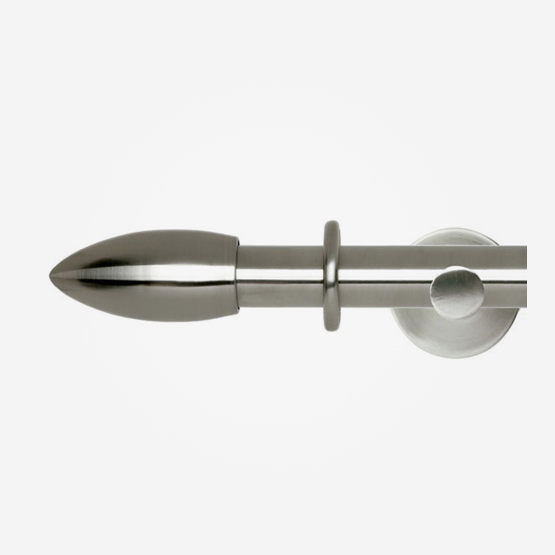 35mm Neo Stainless Steel Bullet Finial Curtain Pole