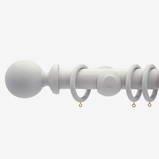 35mm Oxford Pebble Grey Ball Finial  pole