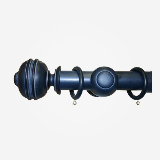 45mm Hand Finished Black / Grey Button