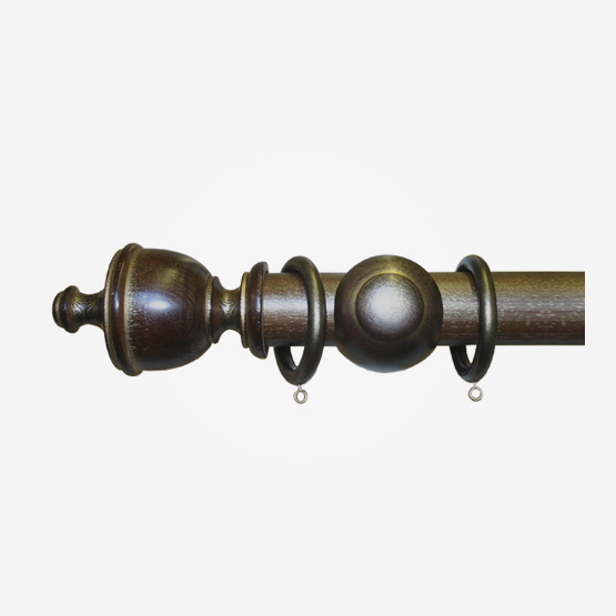 45mm Hand Finished Oak / Gold Highgate