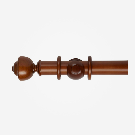45mm Museum Antique Pine Asher Finial Curtain Pole