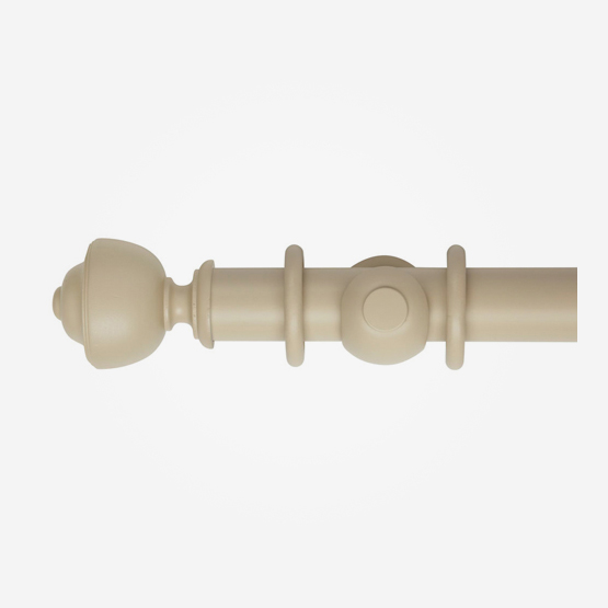 45mm Museum Greystone Asher Finial Curtain Pole