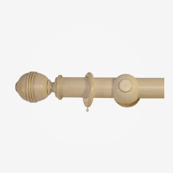 45mm Portofino Antique Cream Gold Grooved Ball pole
