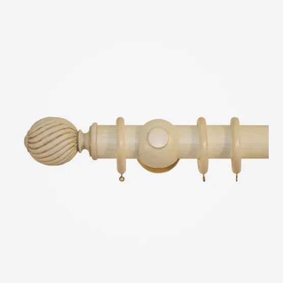 45mm Portofino Antique Cream Gold Swirl pole