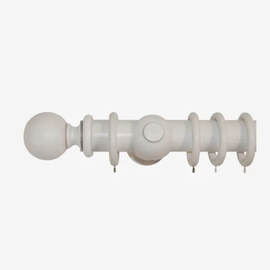 45mm Portofino Distressed Ivory Ball pole