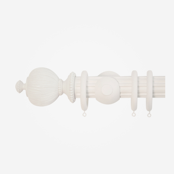 50mm Florentine Cotton Pleated Finial Reeded