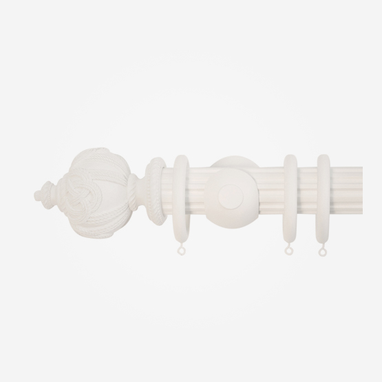 50mm Florentine Cotton Rope Finial Reeded