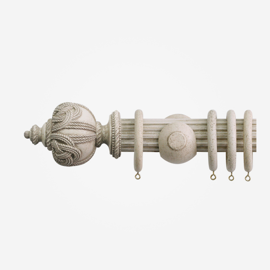 50mm Florentine Putty Rope Finial Reeded
