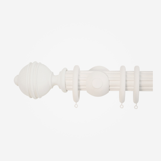 50mm Hardwick Cotton Ribbed Ball Finial Reeded