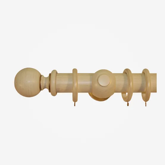 55mm Portofino Antique Cream Gold Ball pole