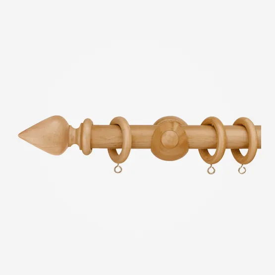 55mm Portofino Antique Pine Teardrop Finial pole