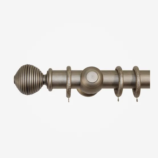 55mm Portofino Dark Pearl Ribbed Ball pole