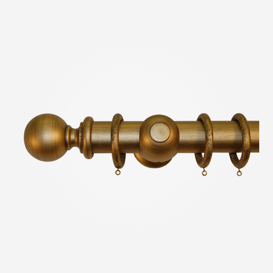 55mm Portofino Old Gold Ball pole