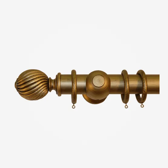 55mm Portofino Old Gold Swirl pole