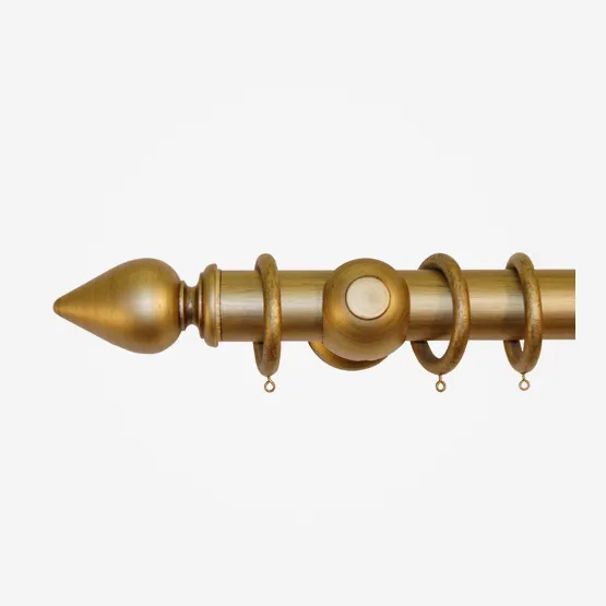 55mm Portofino Old Gold Teardrop pole