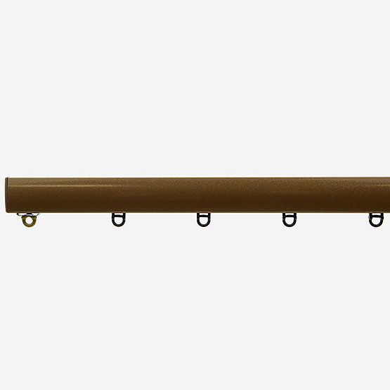 Surge Curved Antique Brass Curtain Track Curtain Track