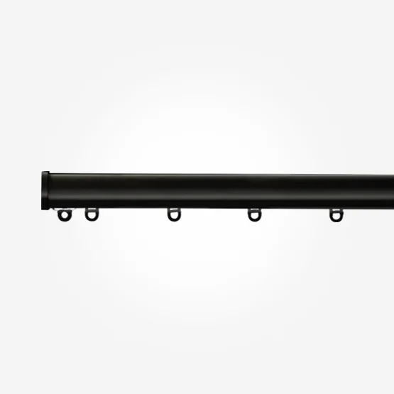 Surge Curved Black curtain-track