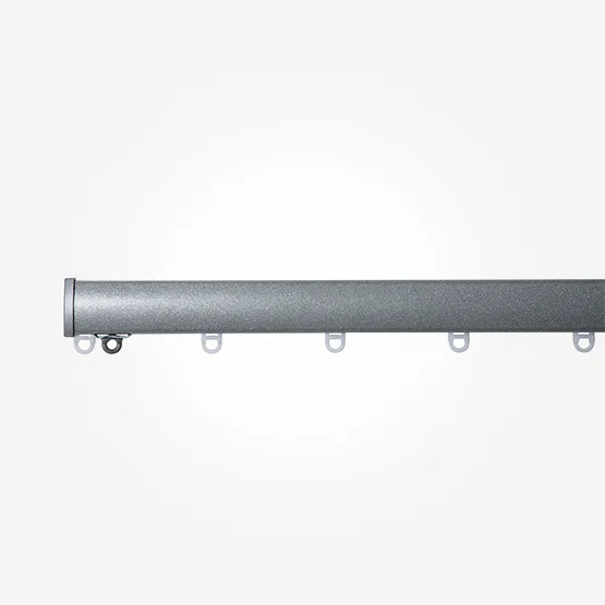 Surge Curved Silver curtain-track