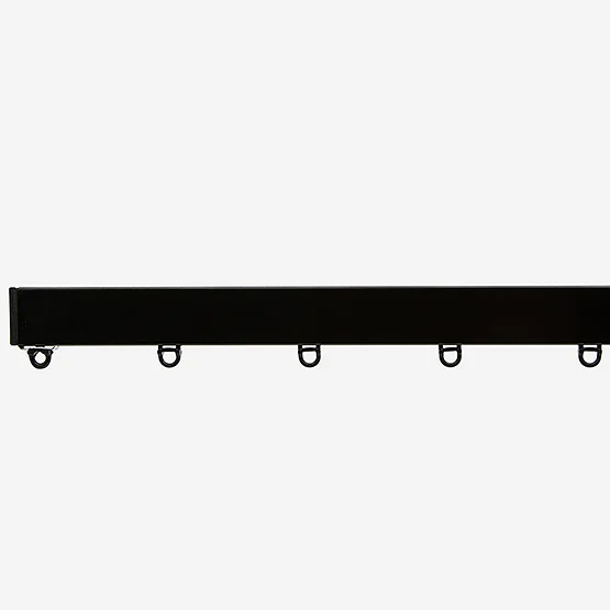 Surge Flat Black curtain-track