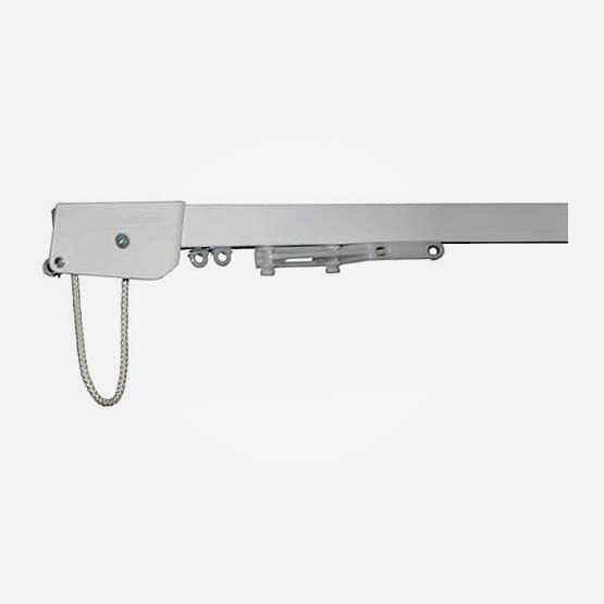 Silent Gliss System 3000 White Cord Operated Curtain Rail