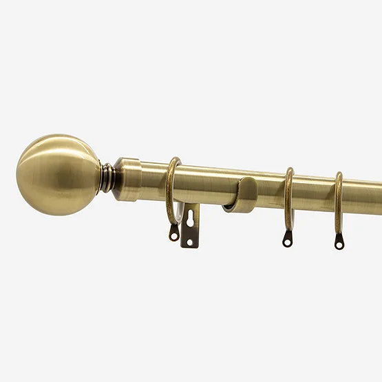 28mm Allure Classic Antique Brass Ball pole