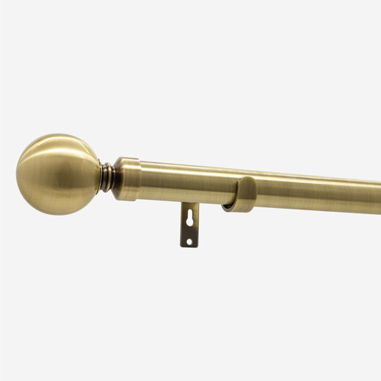 28mm Allure Classic Antique Brass Ball Eyelet pole