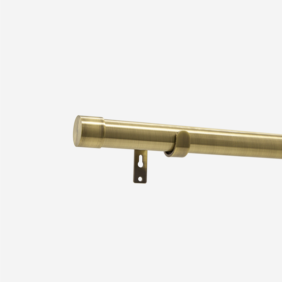 28mm Allure Antique Brass End Cap Eyelet pole