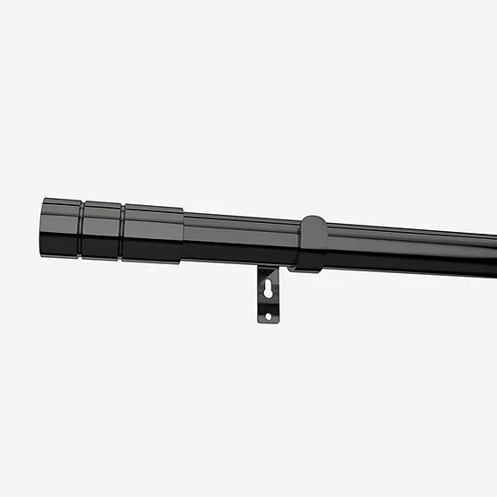 28mm Allure Black Nickel Barrel Eyelet pole