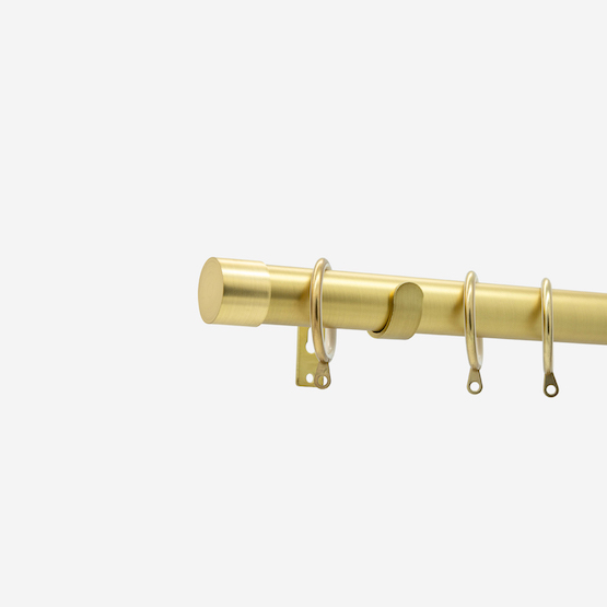 28mm Allure Classic Brushed Gold End Cap pole