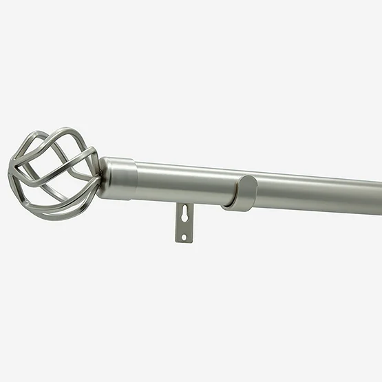 28mm Allure Classic Brushed Steel Cage Eyelet pole