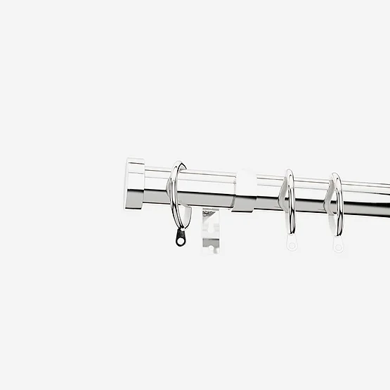 28mm Allure Classic Chrome Stud pole
