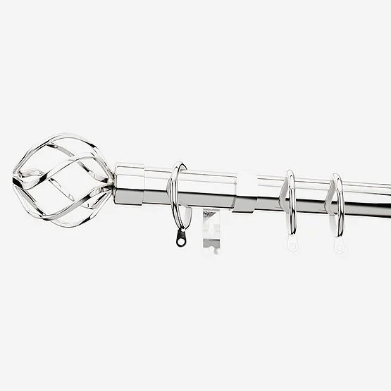 28mm Allure Polished Chrome Cage pole