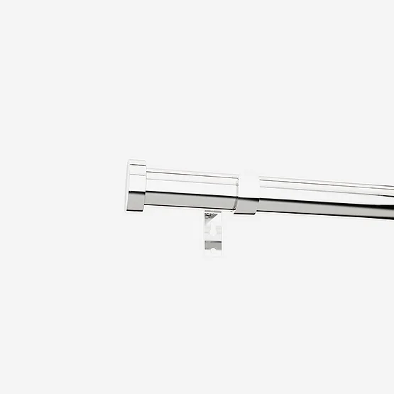 28mm Allure Classic Polished Chrome Stud Eyelet Bay Window pole