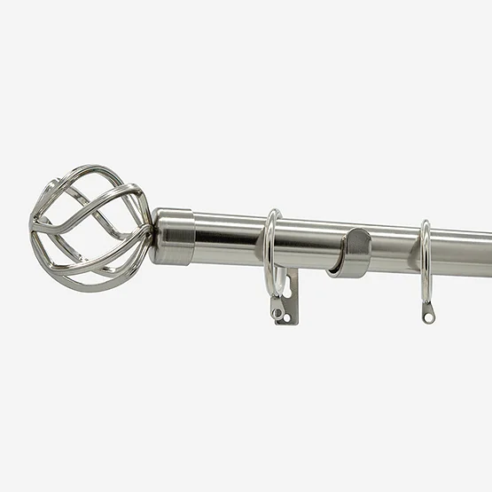 28mm Allure Classic Stainless Steel Cage Bay Window pole