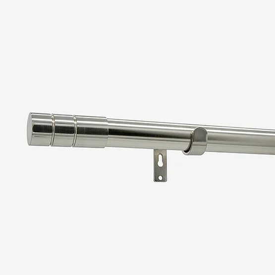28mm Allure Stainless Steel Effect Barrel Eyelet pole