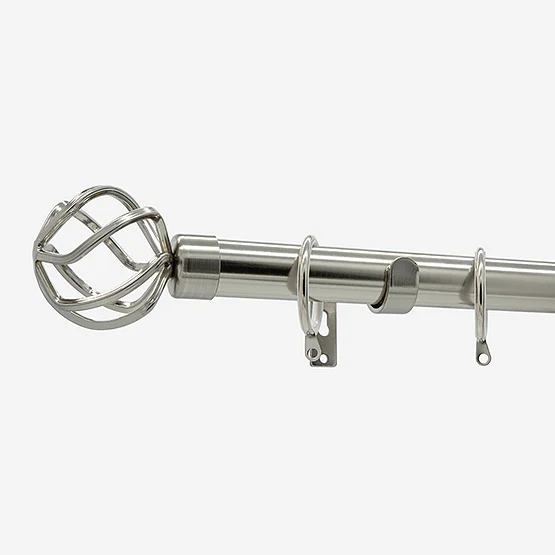 28mm Allure Stainless Steel Effect Cage pole