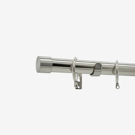 28mm Allure Classic Stainless Steel End Cap Bay Window pole