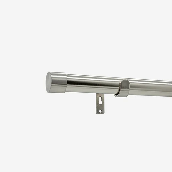28mm Allure Classic Stainless Steel End Cap Eyelet Bay Window pole