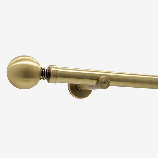 28mm Allure Signature Antique Brass Ball Eyelet pole
