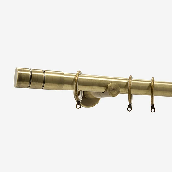 28mm Allure Signature Antique Brass Barrel pole
