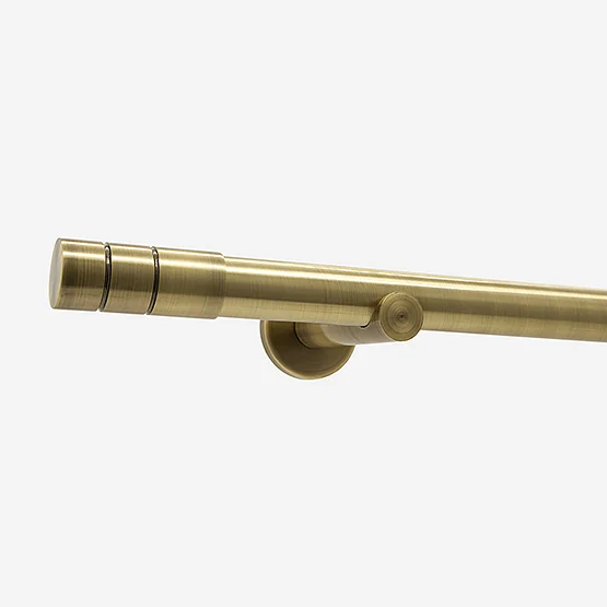 28mm Allure Signature Antique Brass Barrel Eyelet pole