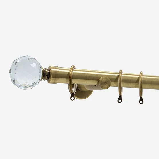 28mm Allure Signature Antique Brass Crystal pole